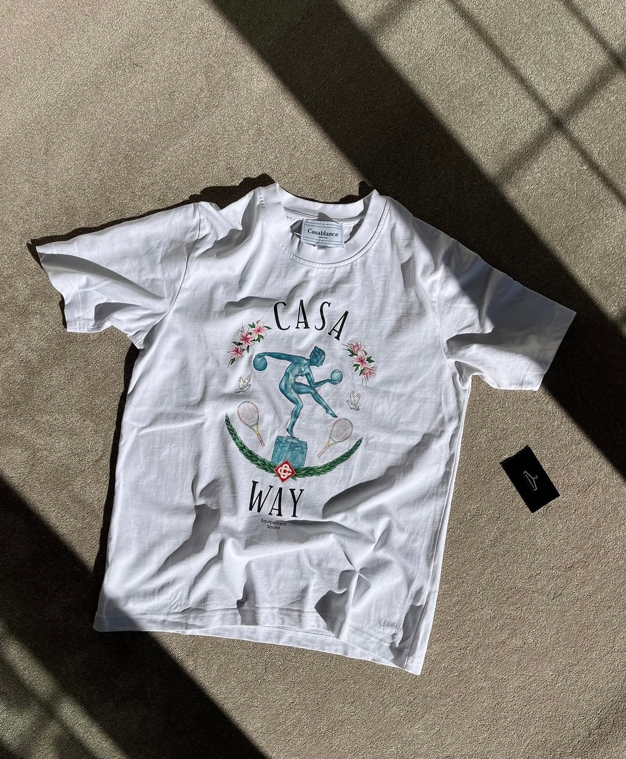 Casablanca “Casa Way” white mens t shirt