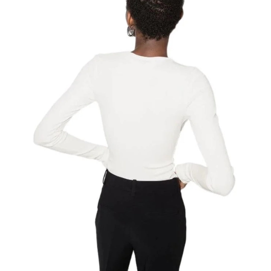 Off-White Off Stamp Ribbed L/S Body White IT36