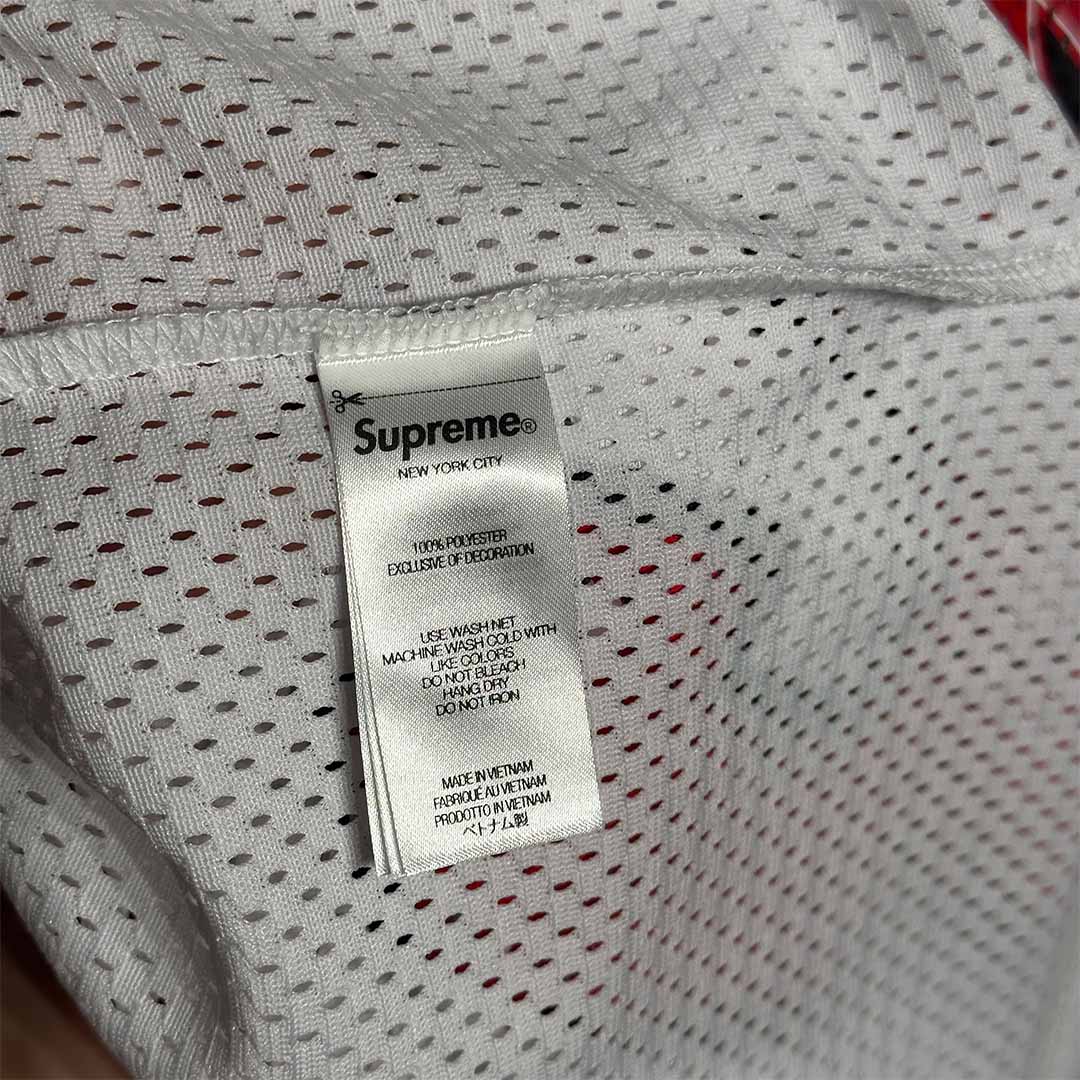 Supreme Bandana Football Jersey White Red - 6