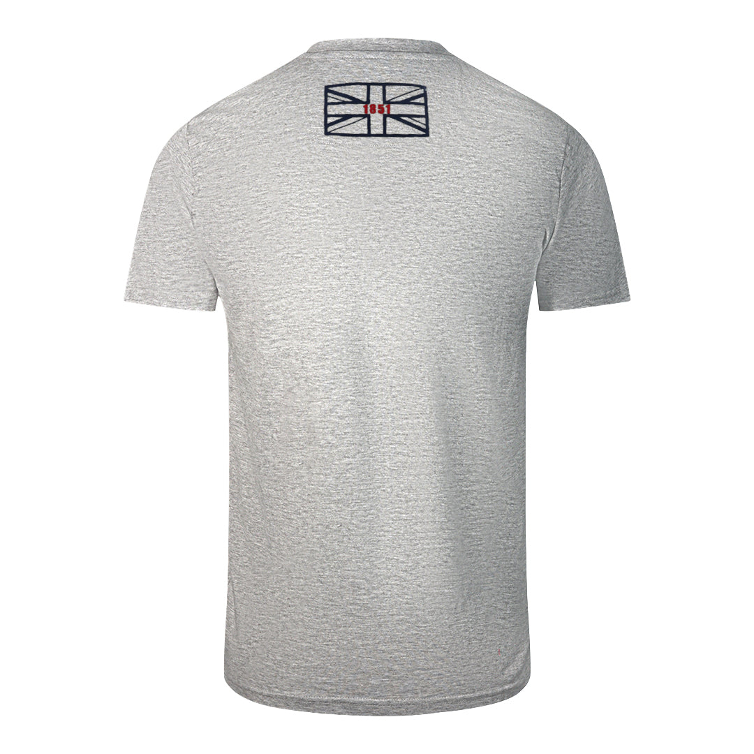 Aquascutum Script Logo Grey T Shirt