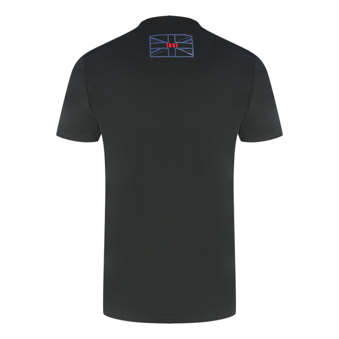 Aquascutum Script Logo Black T Shirt - Style Centre Wholesale