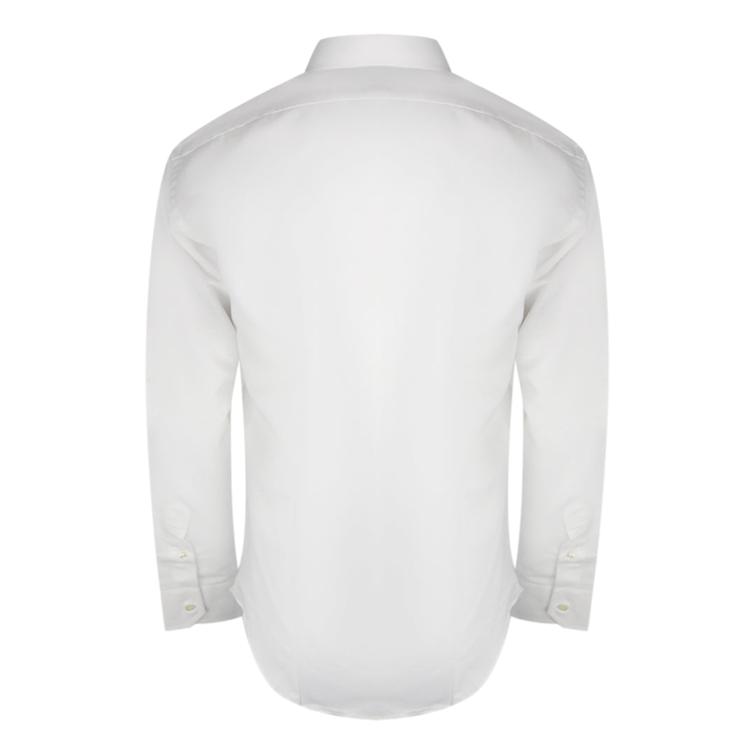 Aquascutum Plain Long Sleeve White Shirt XS