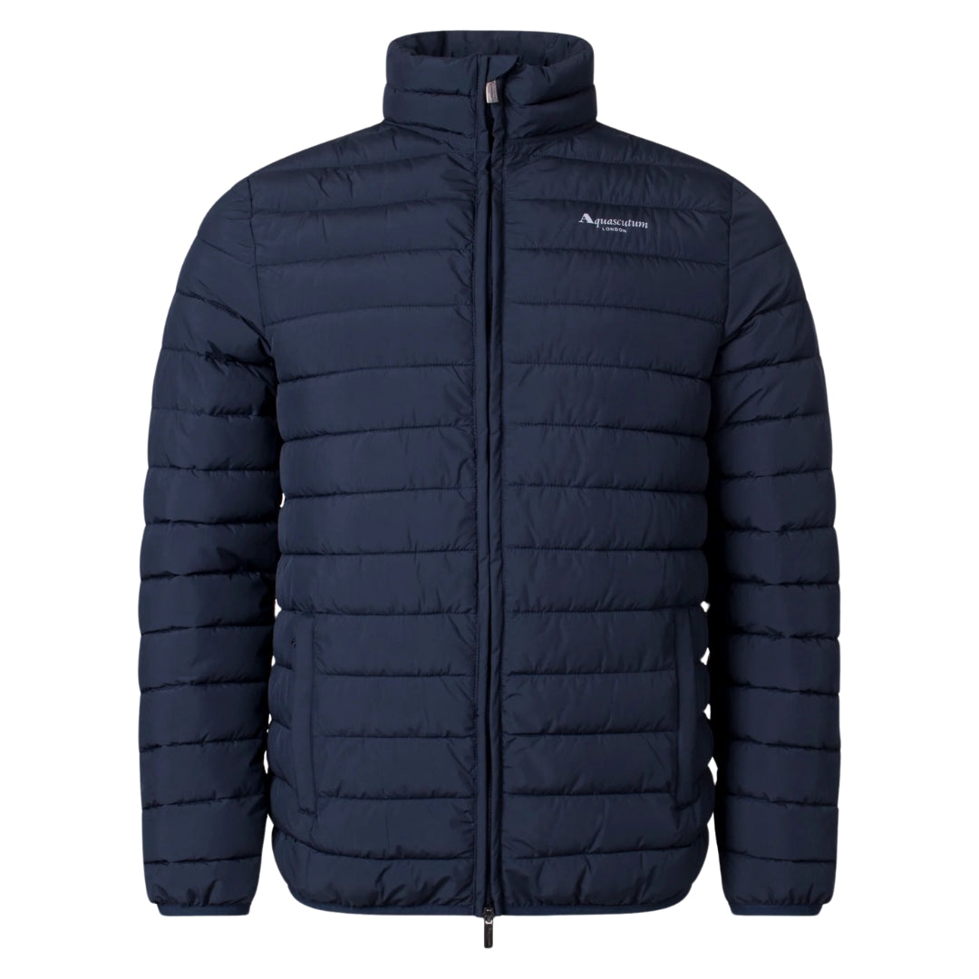 Aquascutum ACTIVE 100GR MOCK NECK FW23 JK012 11 Navy Blue Jacket Mens S
