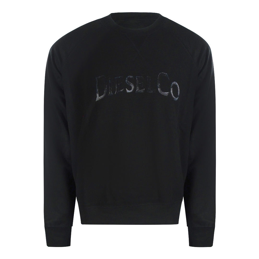 Diesel S Raglan Waf 900 Black Sweaters Mens