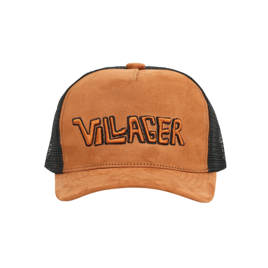Villager Roots Trucker Hat – Suede & Mesh Snapback