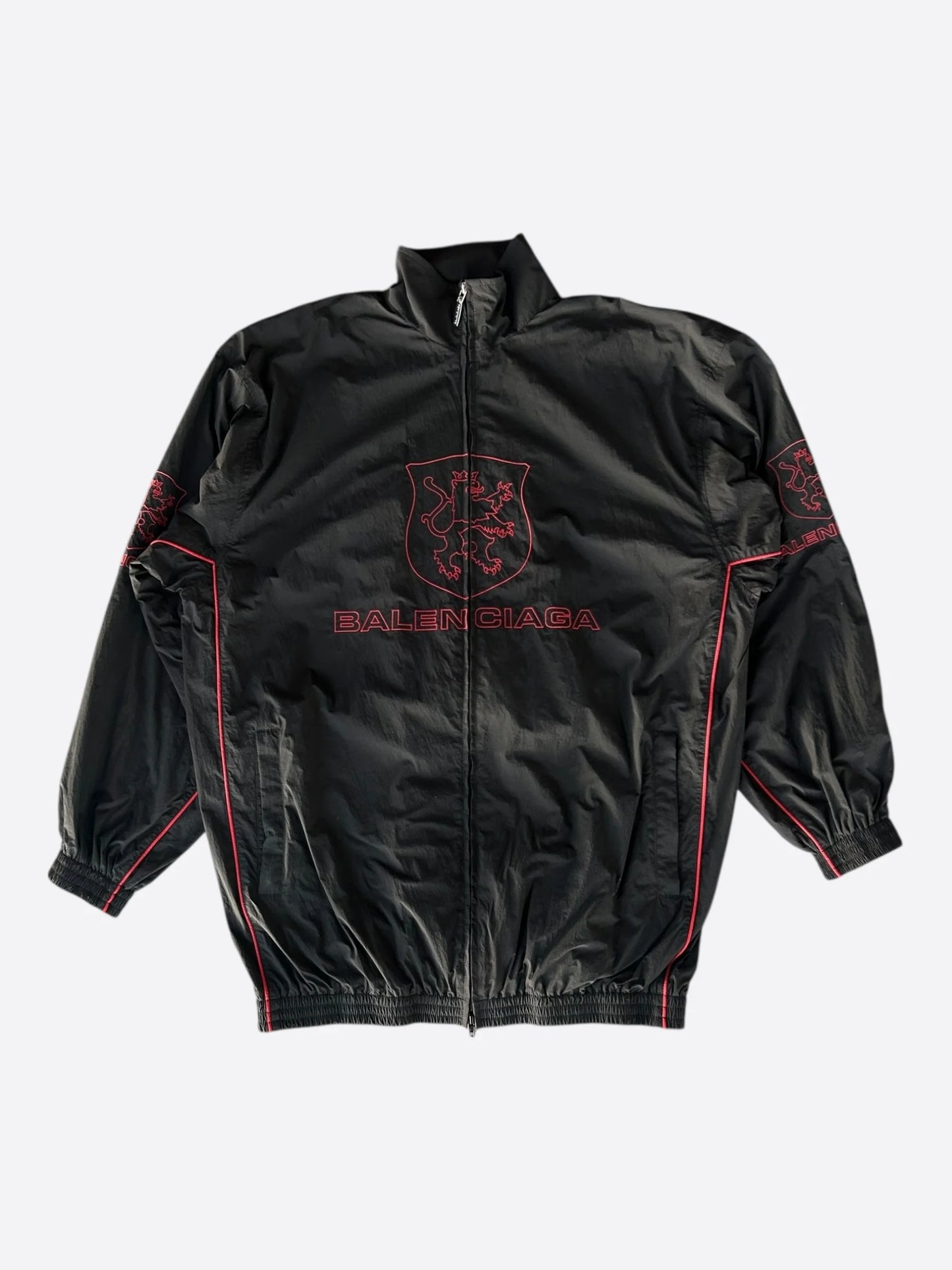 Balenciaga
Black & Red Lion Club Embroidered Logo Track Jacket