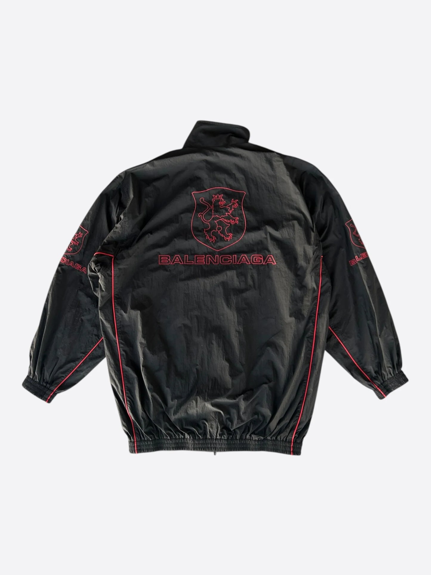 Balenciaga
Black & Red Lion Club Embroidered Logo Track Jacket