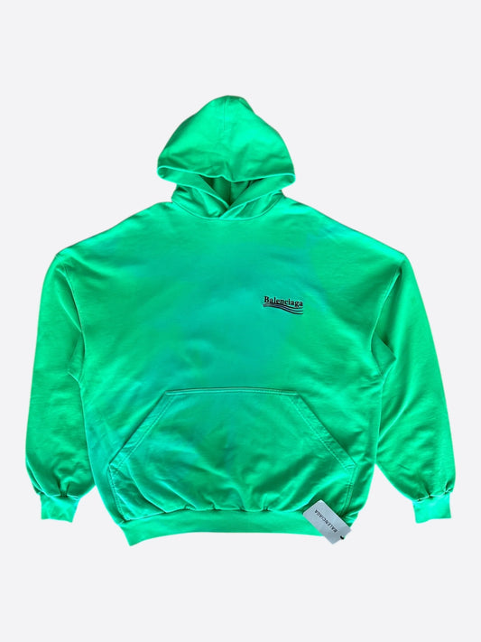 Balenciaga
Green & Black Campaign Logo Hoodie