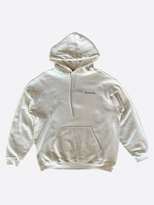 Balenciaga
Beige & Blue Logo Hoodie