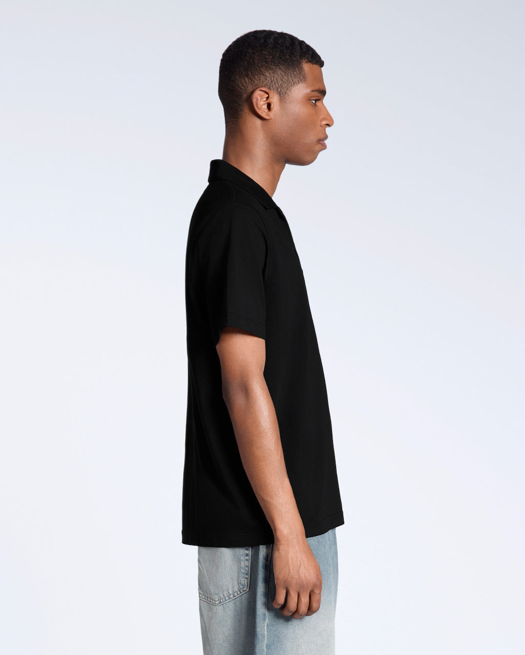 Open Neck Organic Polo