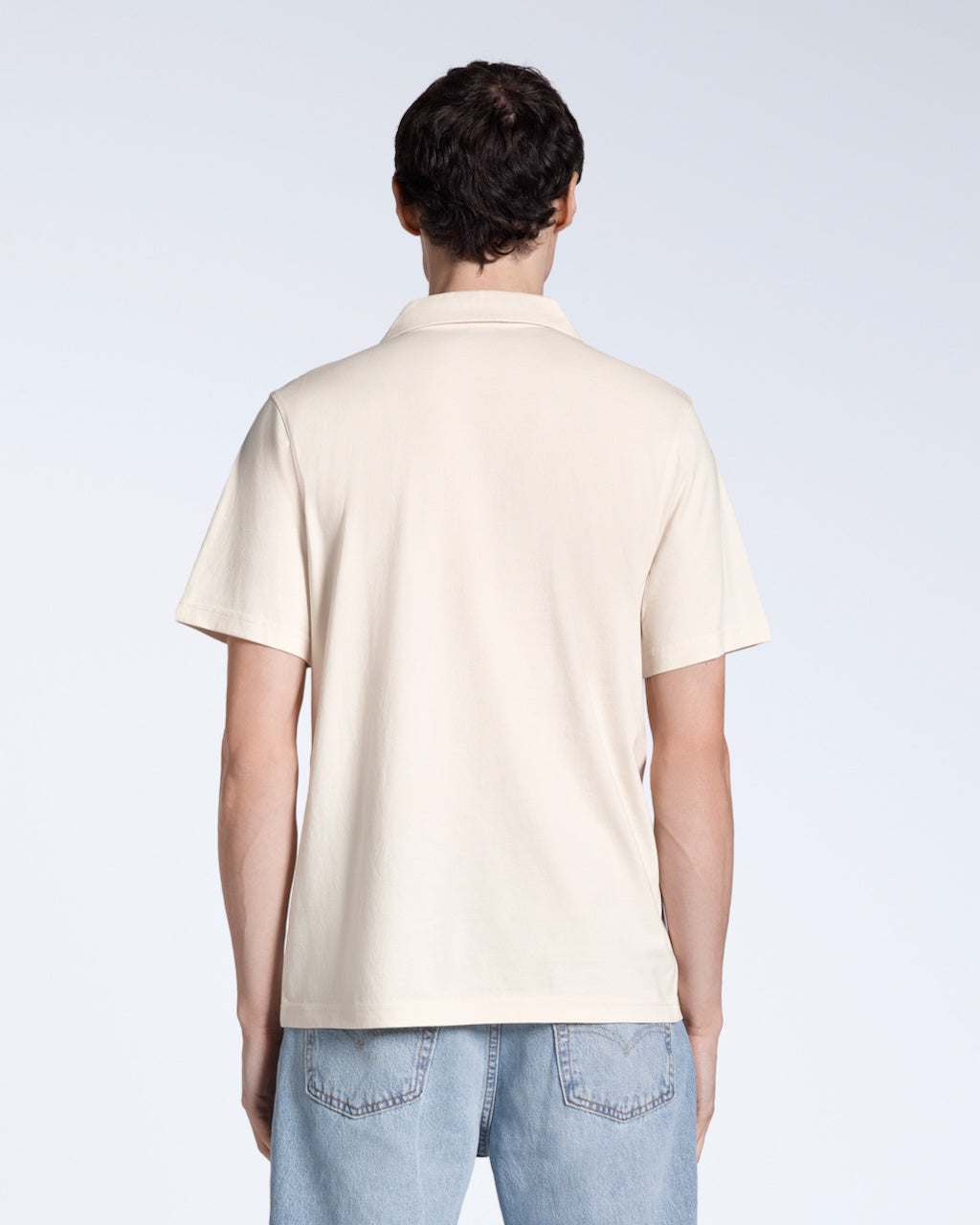 Open Neck Organic Polo