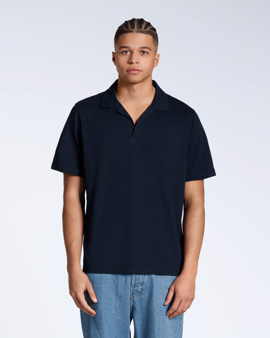 Open Neck Organic Polo
