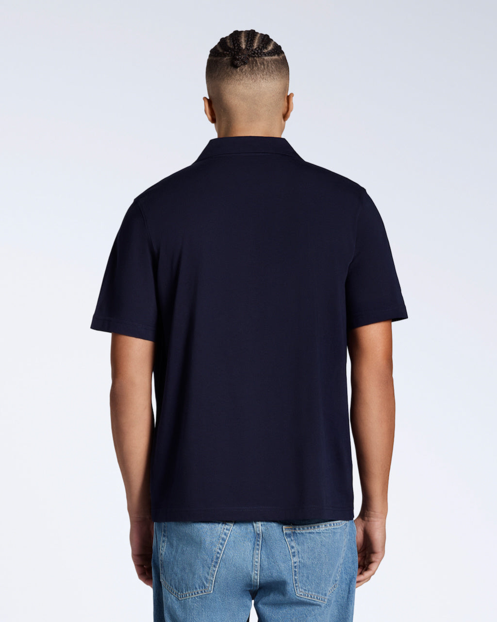 Open Neck Organic Polo