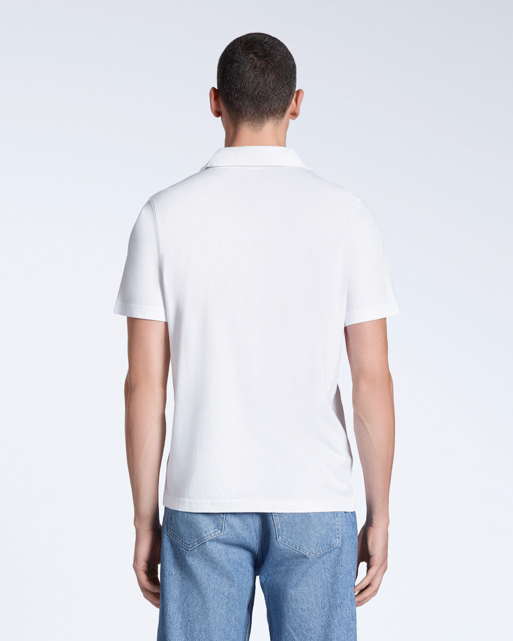 Open Neck Organic Polo