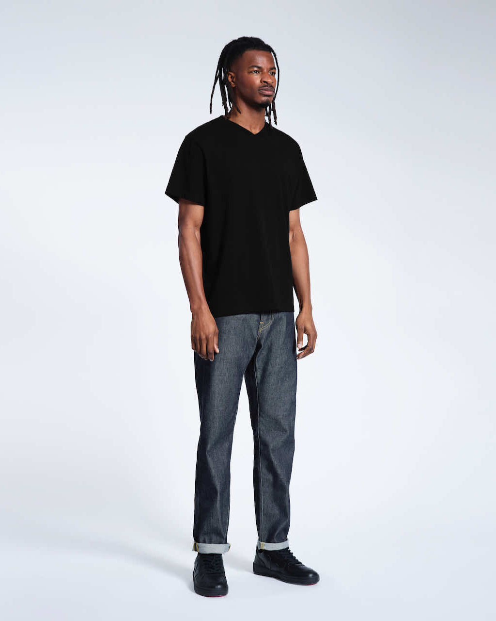 Oversized V-Neck Organic T-Shirt