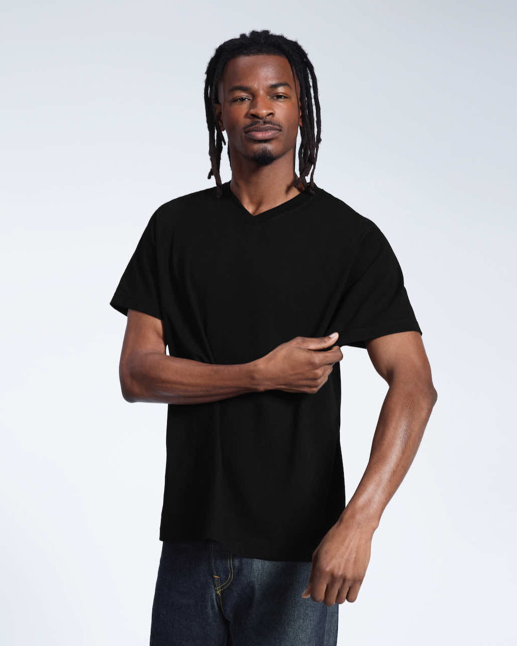 Oversized V-Neck Organic T-Shirt