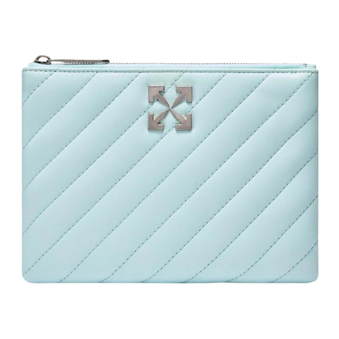 Off-White Jackhammer Flat Pouch Blue Bag