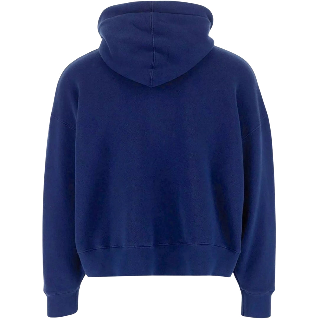 Palm Angels Broken Palm Tree Navy Blue Hoodie - Style Centre Wholesale