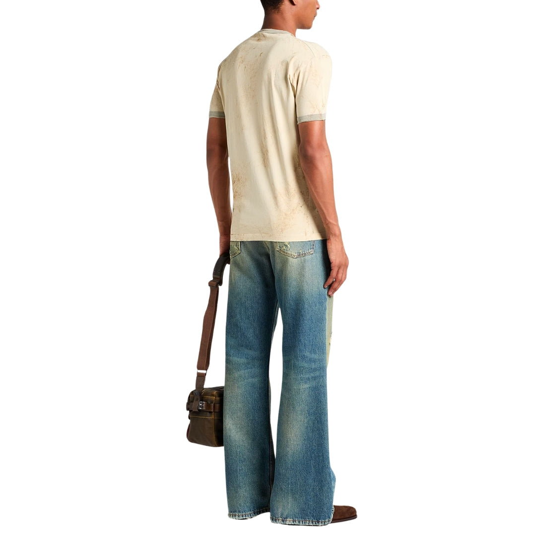 Dsquared2 Contrast Graphic T-Shirt Champagne S