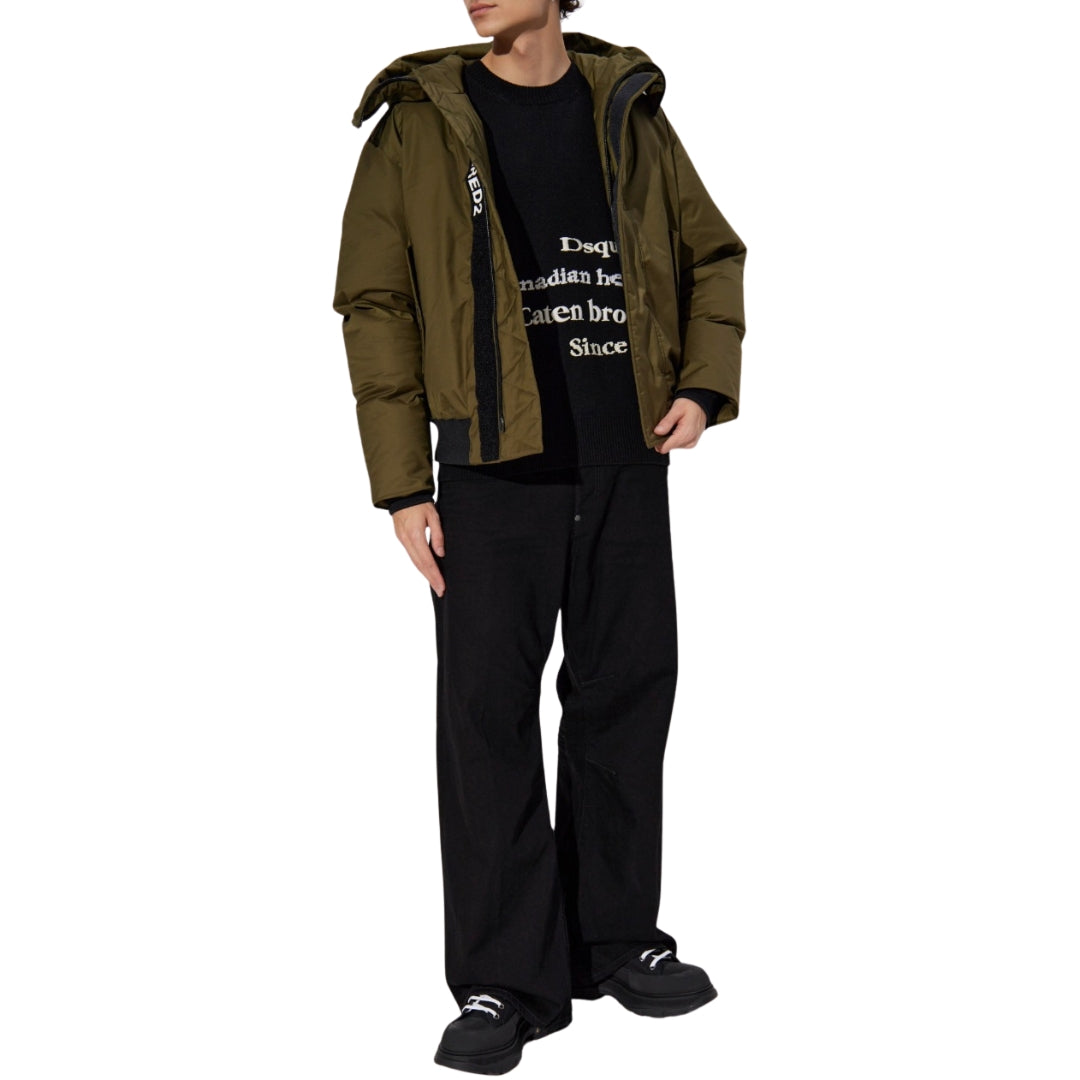 Dsquared2 Techno Down Bomber Military Green W34