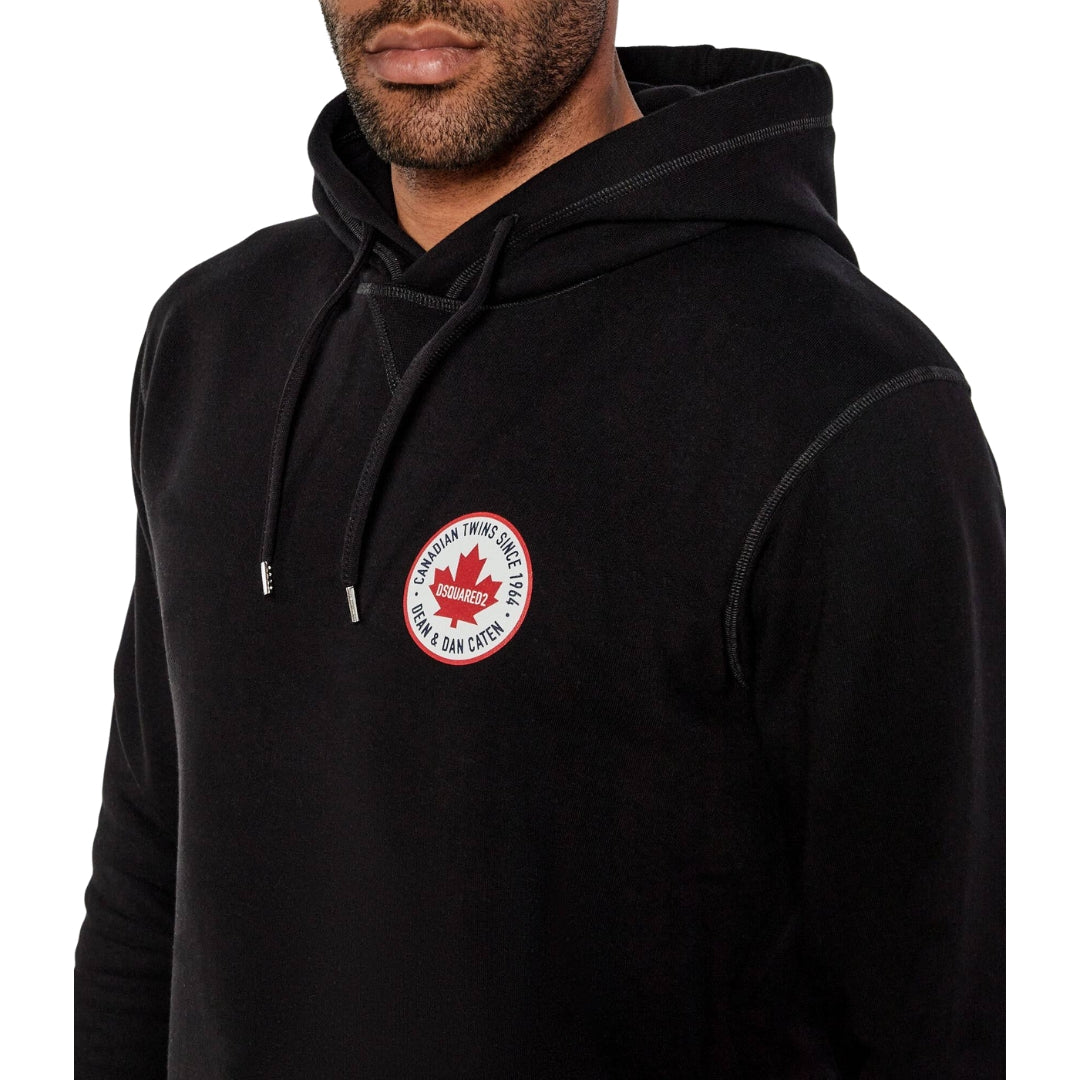 Dsquared2 Cool Fit Logo Patch Hoodie Black S