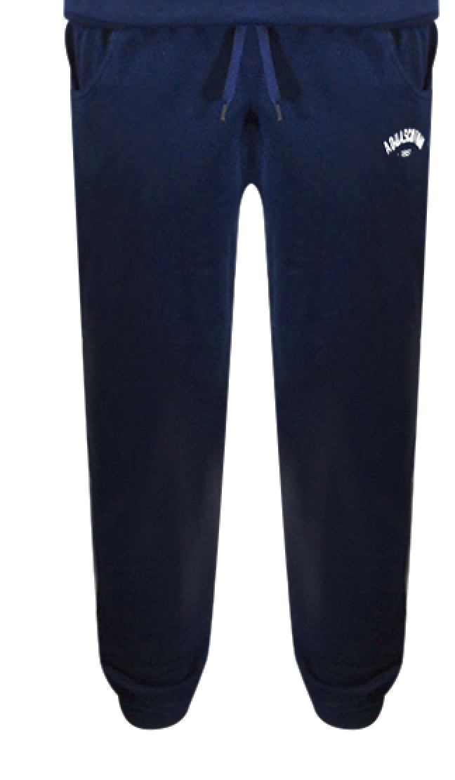 Aquascutum Aa_Ow04_St002 Oldchool Crewneck Navy St002 11 Navy Blue Creckneck And Track Pants Set Male - Style Centre Wholesale