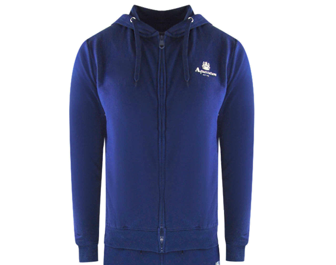 Aquascutum Aa_Ow04_St004Ogo Zf Hoodie Navy St004 Navy Blue Zip Hoodie And Track Pants Set Male - Style Centre Wholesale