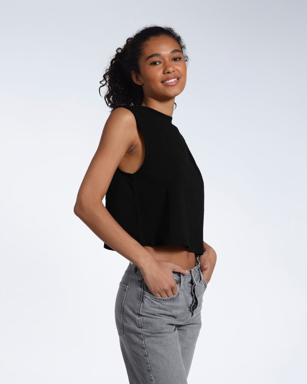 Crew Neck Organic Tank Top