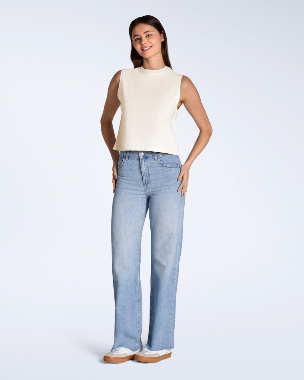 Crew Neck Organic Tank Top