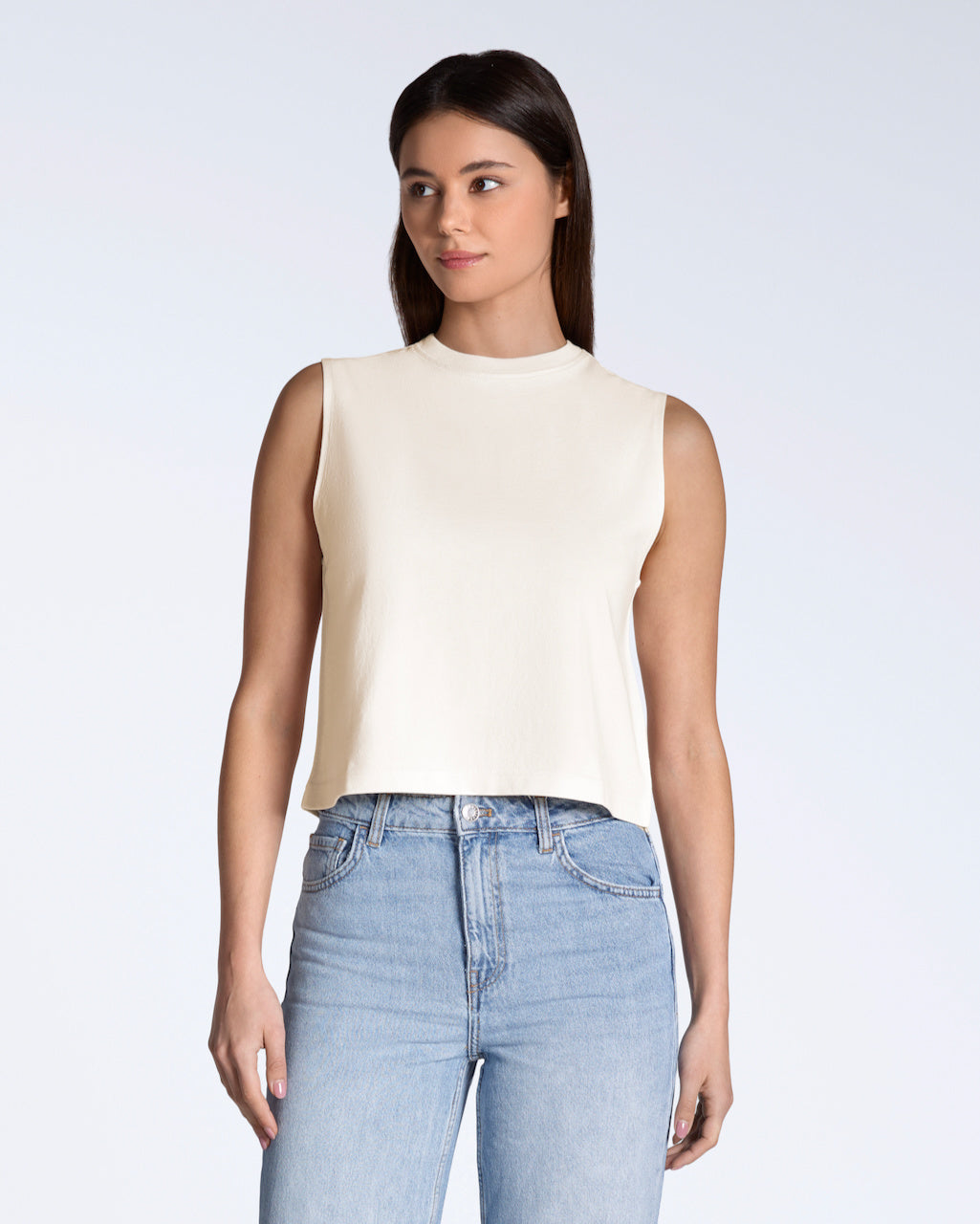 Crew Neck Organic Tank Top