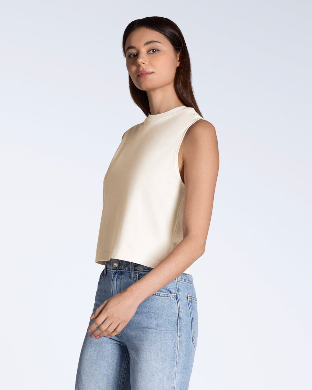Crew Neck Organic Tank Top