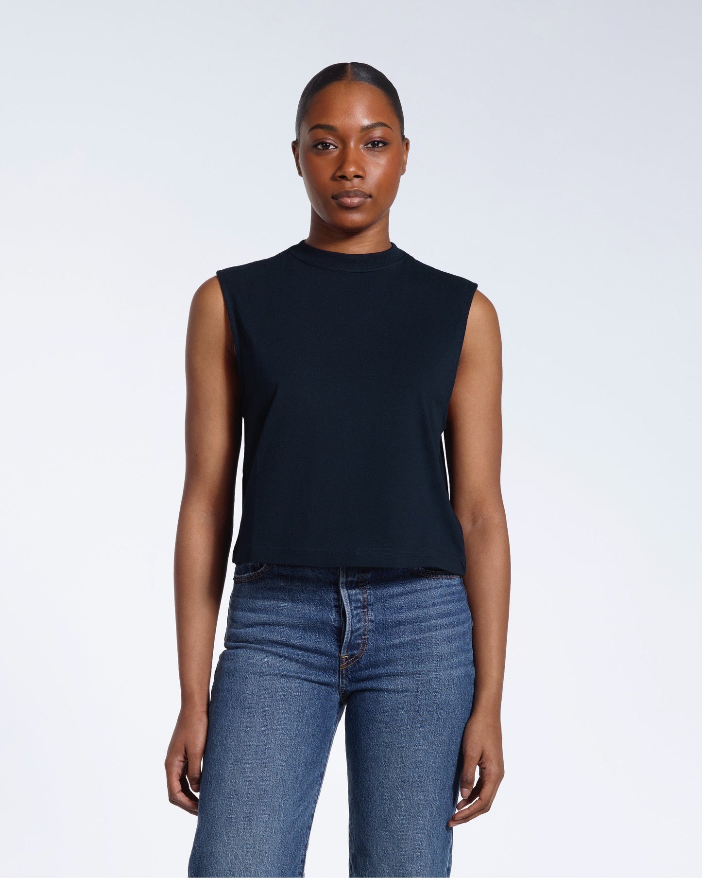 Crew Neck Organic Tank Top