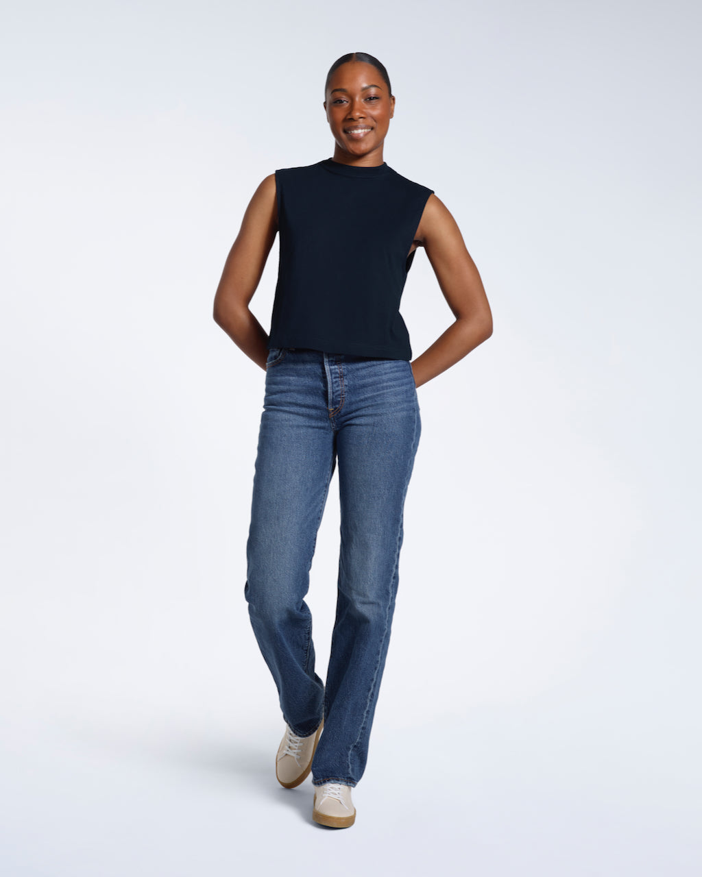 Crew Neck Organic Tank Top