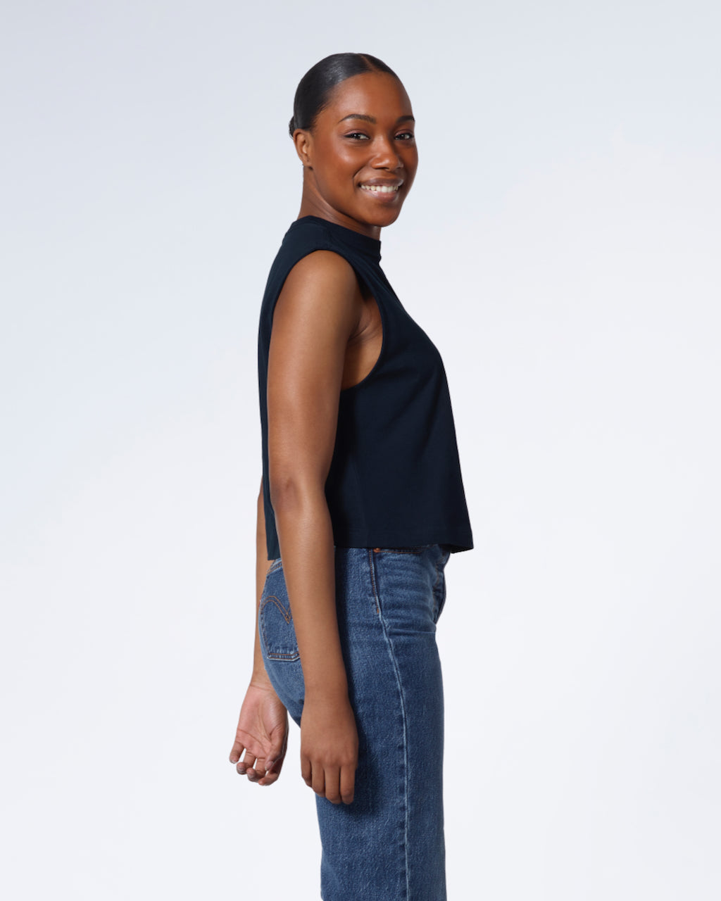 Crew Neck Organic Tank Top