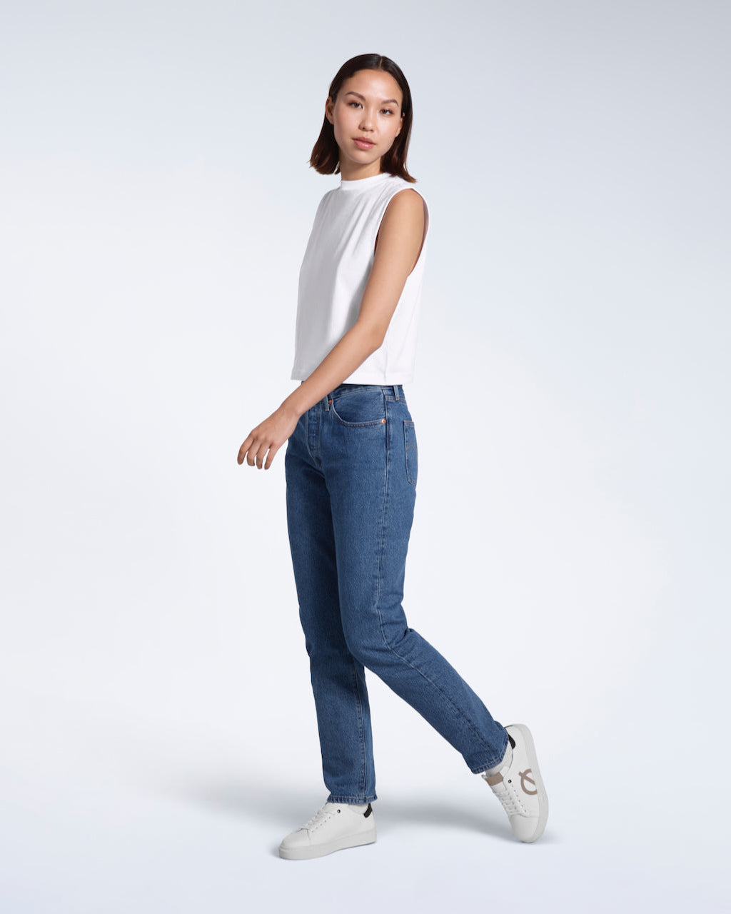Crew Neck Organic Tank Top
