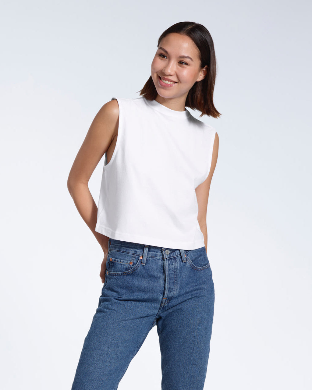 Crew Neck Organic Tank Top