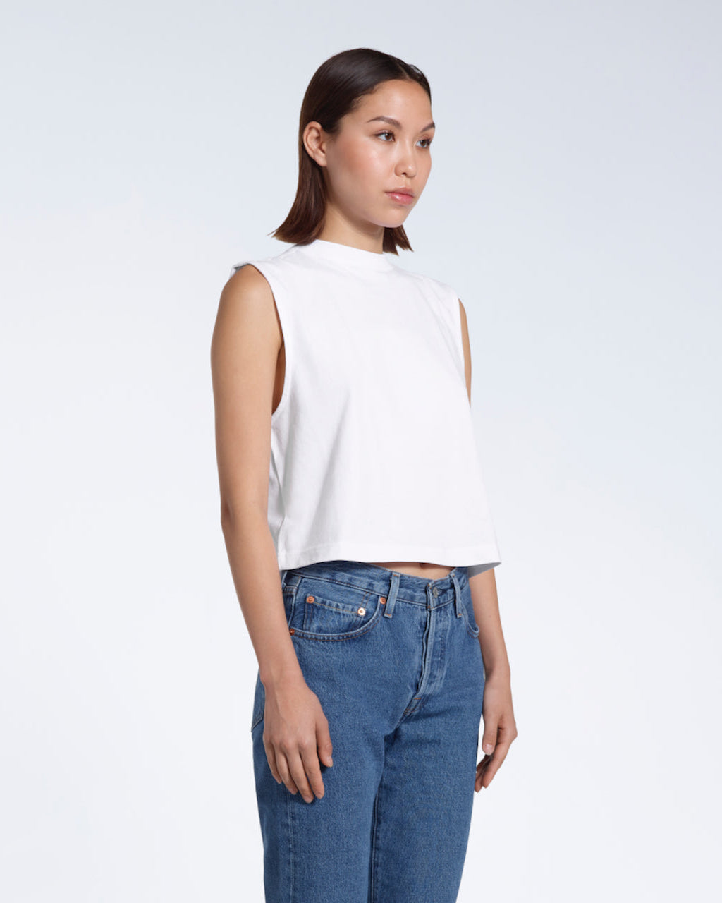 Crew Neck Organic Tank Top