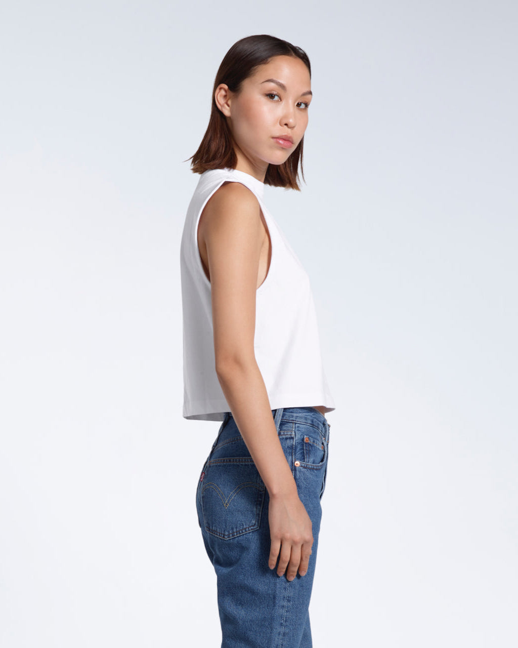 Crew Neck Organic Tank Top