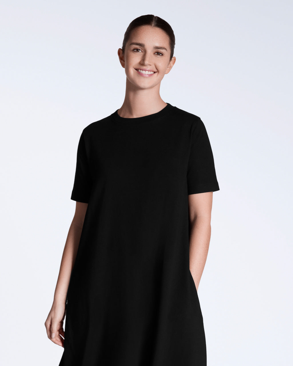 Long Line Organic T-Shirt Dress