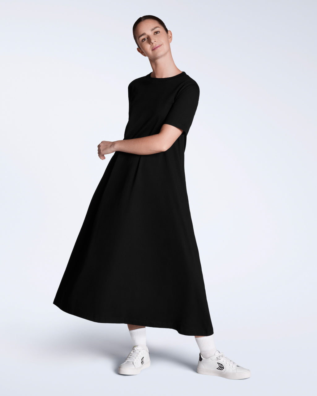 Long Line Organic T-Shirt Dress