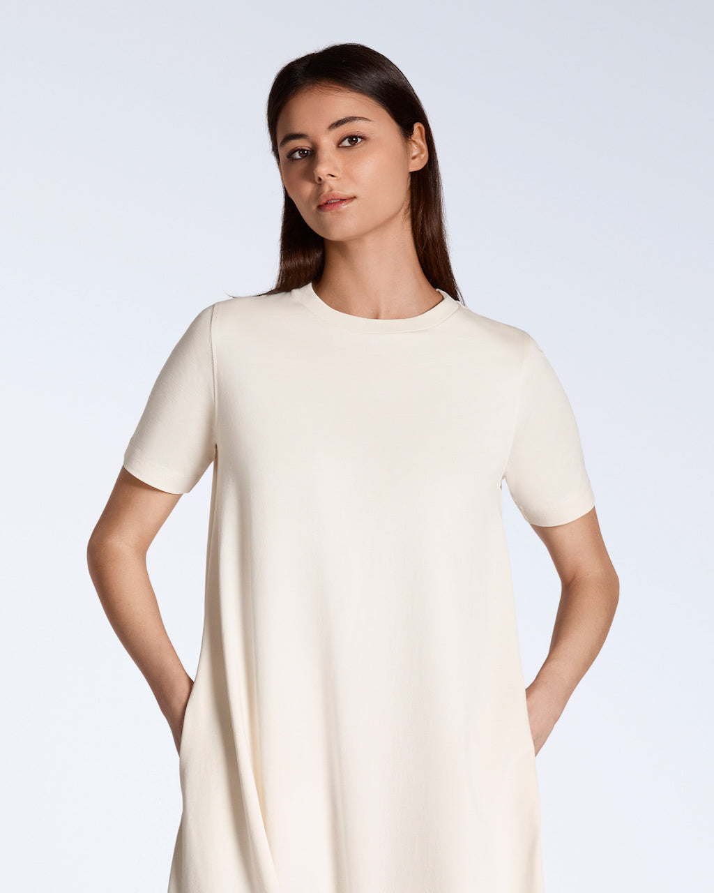 Long Line Organic T-Shirt Dress