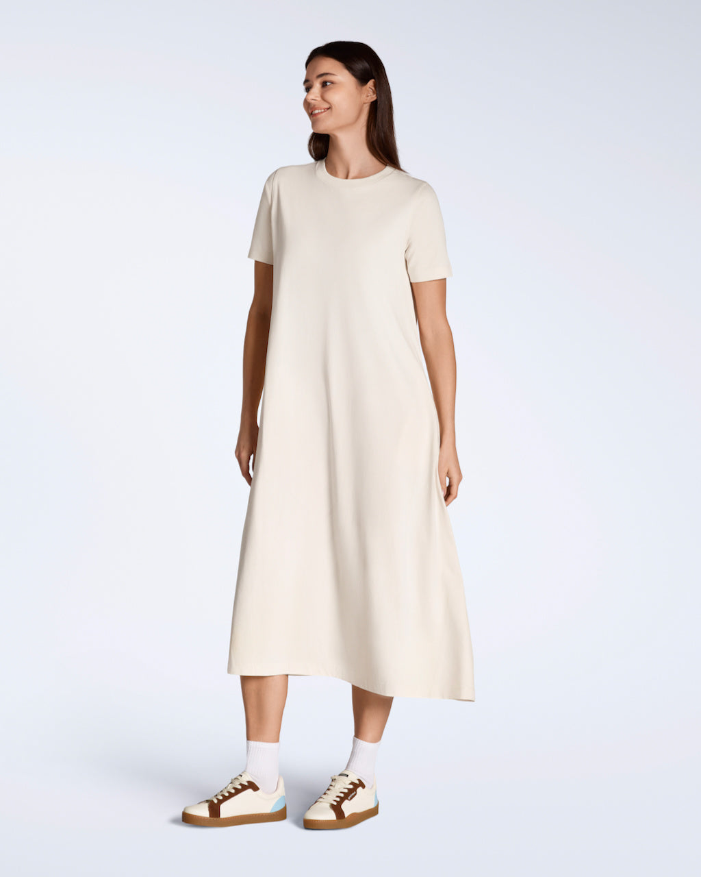 Long Line Organic T-Shirt Dress