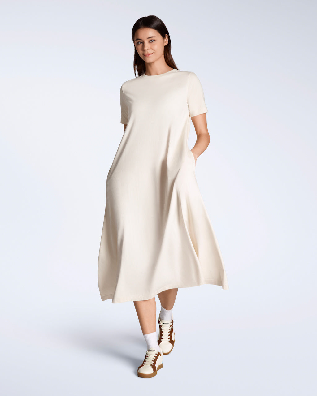 Long Line Organic T-Shirt Dress