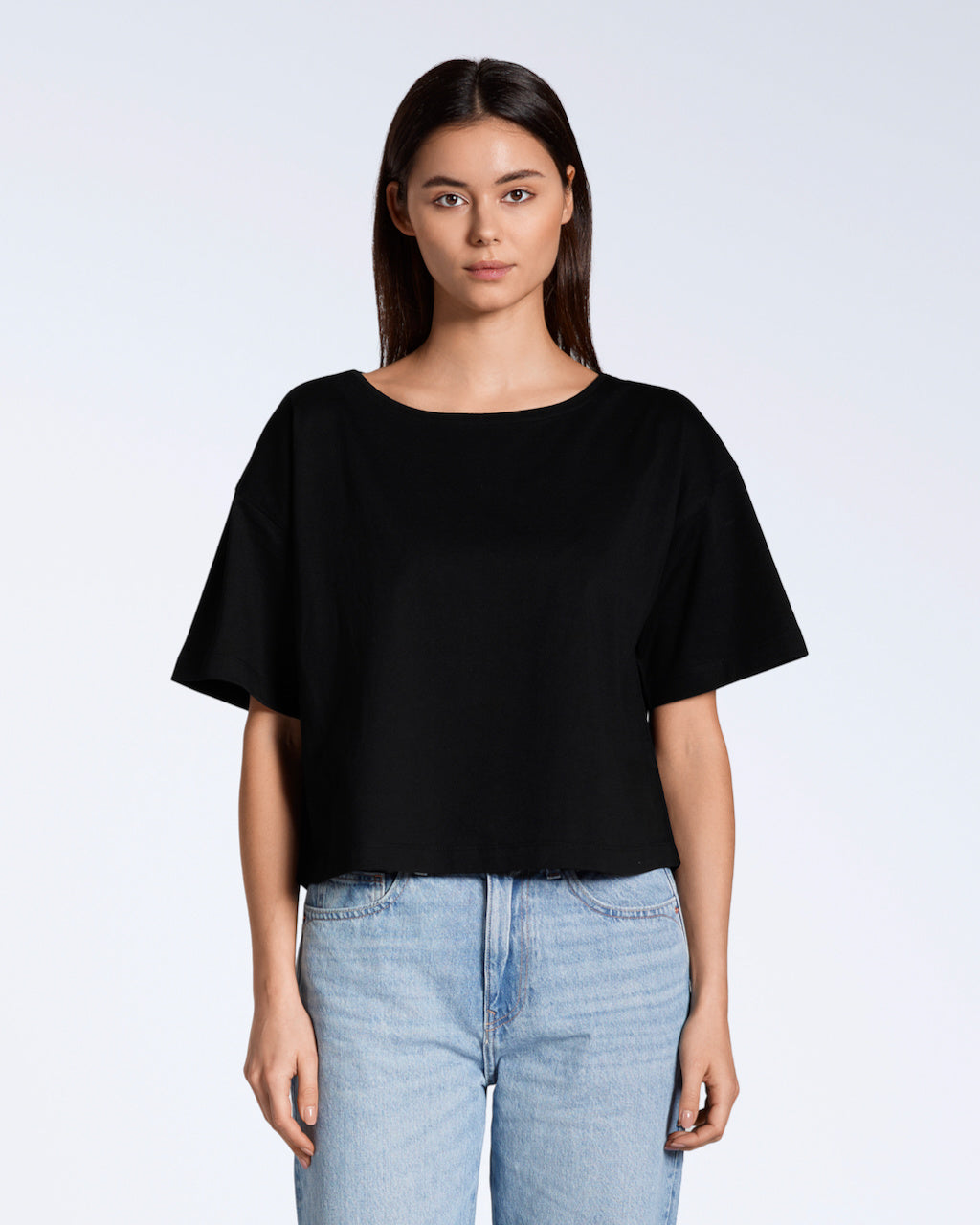 Wide Boat Neck Organic T-Shirt
