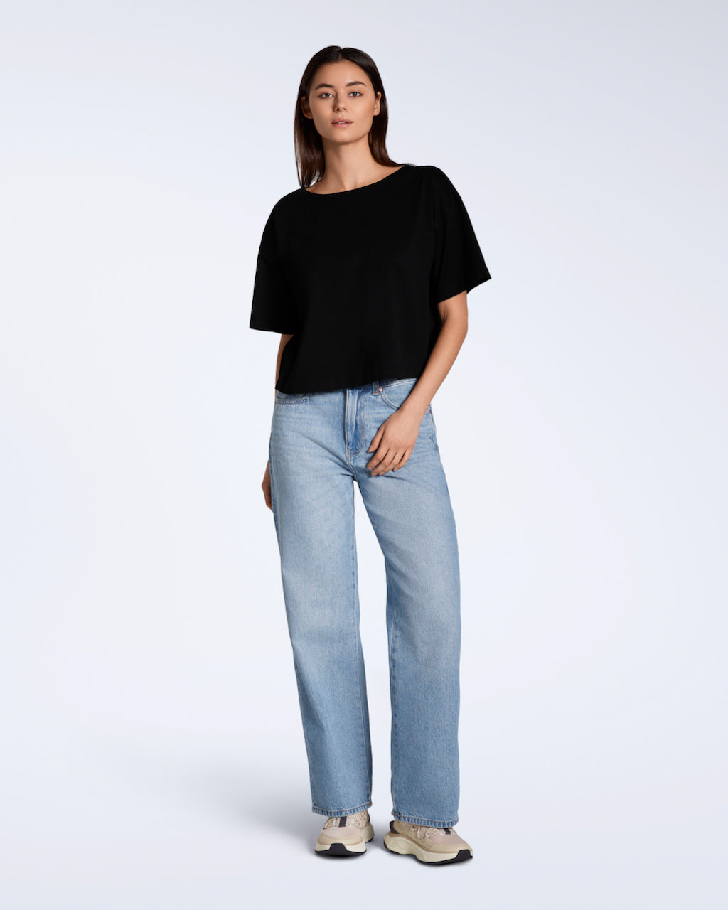 Wide Boat Neck Organic T-Shirt