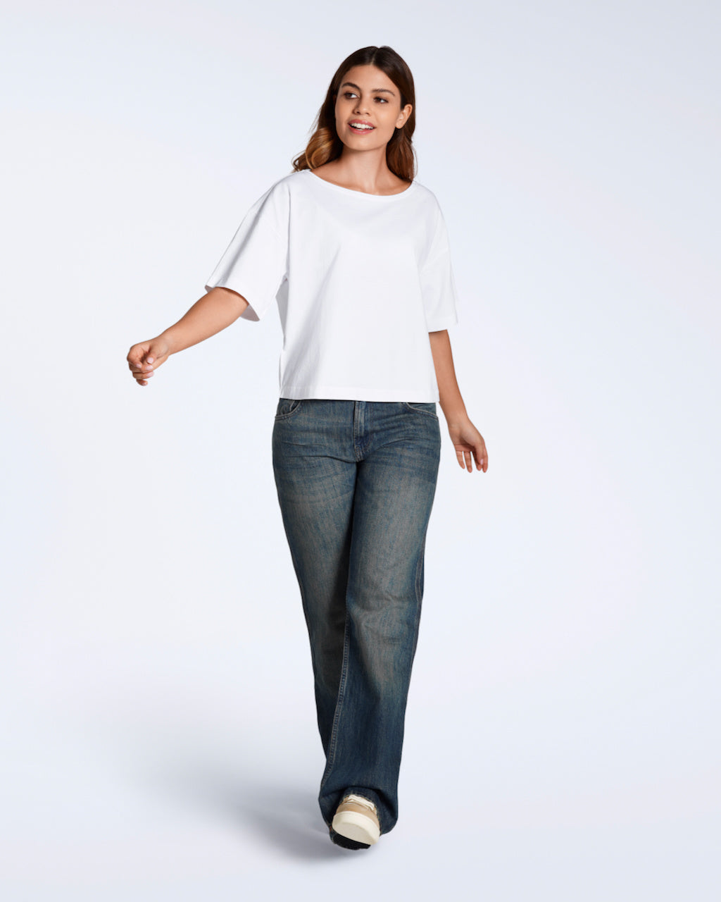 Wide Boat Neck Organic T-Shirt