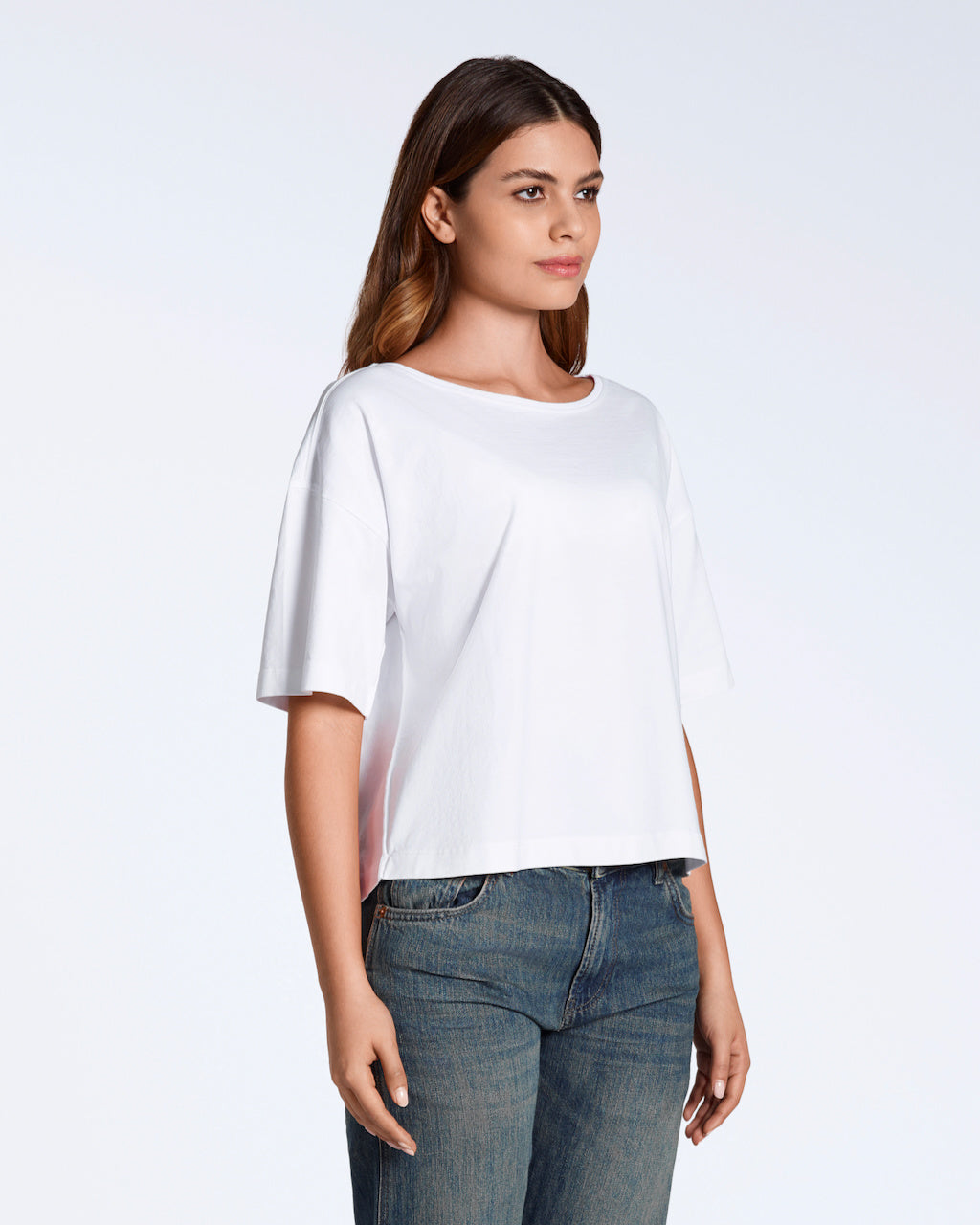 Wide Boat Neck Organic T-Shirt