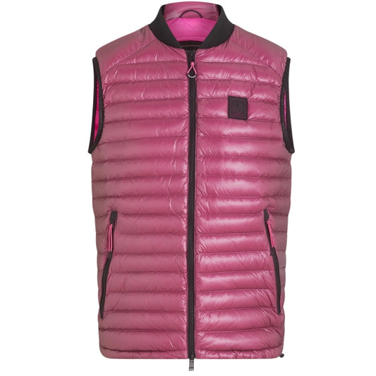 Belstaff Airframe Neon Shiny Pink Gilet Down Filled Jacket - Style Centre Wholesale