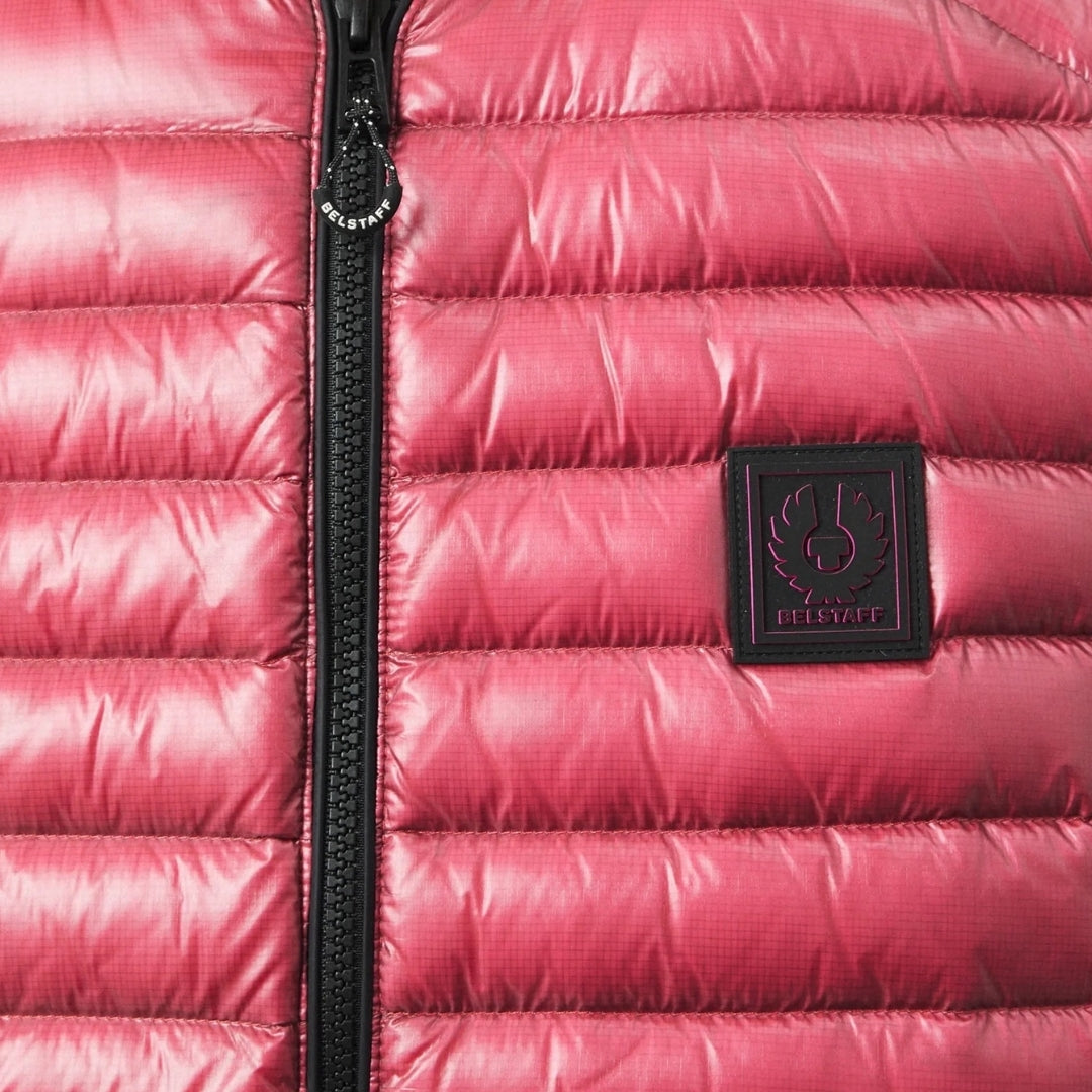 Belstaff Airframe Neon Shiny Pink Gilet Down Filled Jacket - Style Centre Wholesale