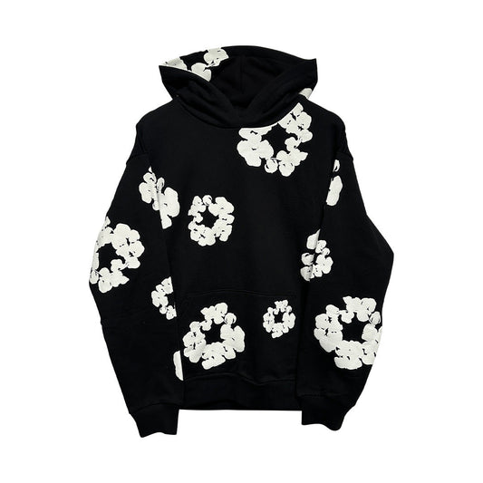 Denim Tears Cotton Wreath Hoodie Black - 1